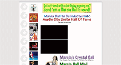 Desktop Screenshot of marciaball.com