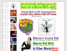 Tablet Screenshot of marciaball.com